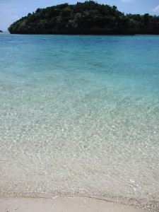 川平湾の水面